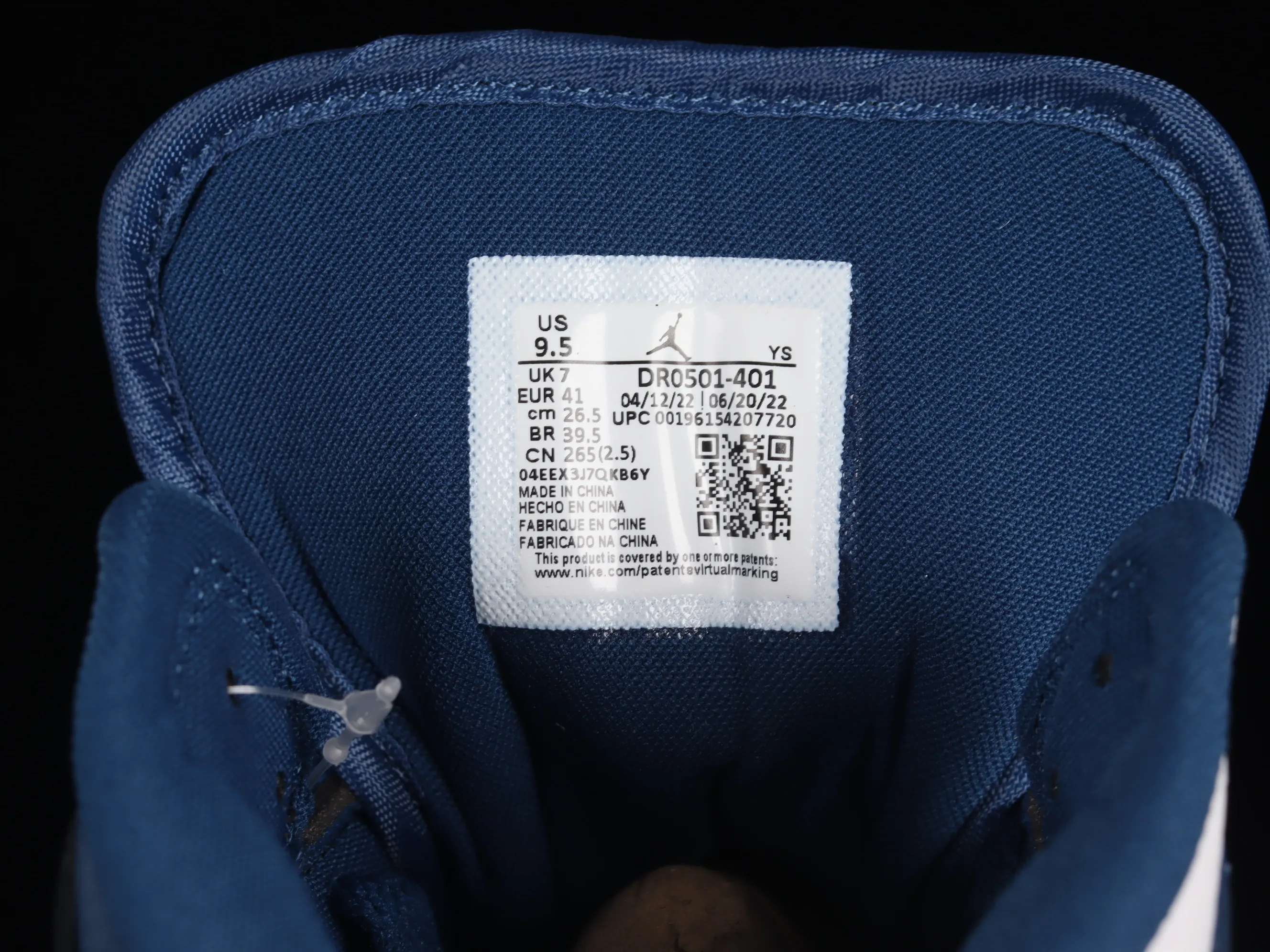 All categories Air Jordan Jordan series basketball shoes Air Jordan 1 Mid Air Jordan 1 Mid "French Blue" AJ1 Joe 1 Yin Yang China basketball shoes DR0501-401